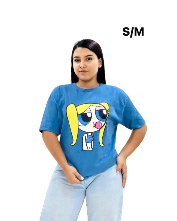 camiseta over size mujer