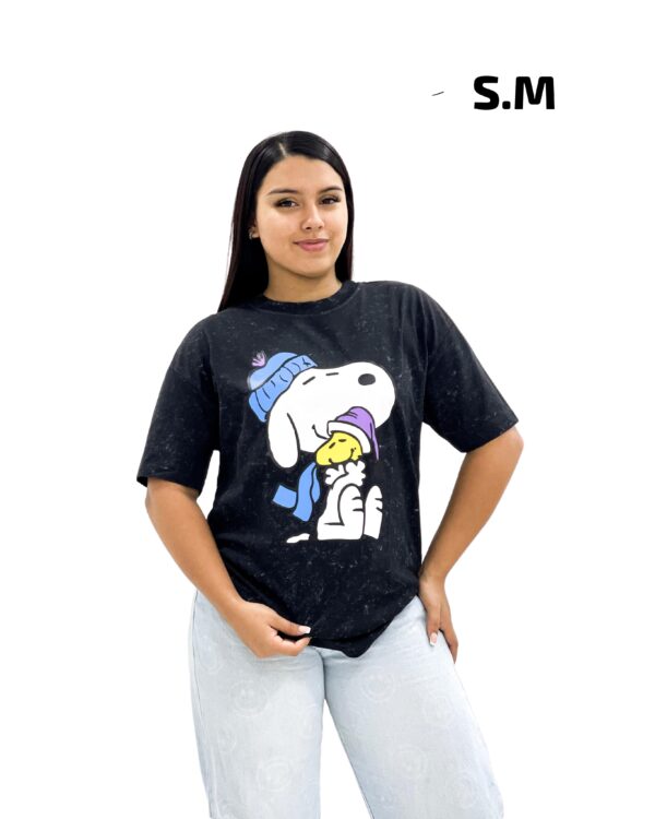camiseta over size mujer